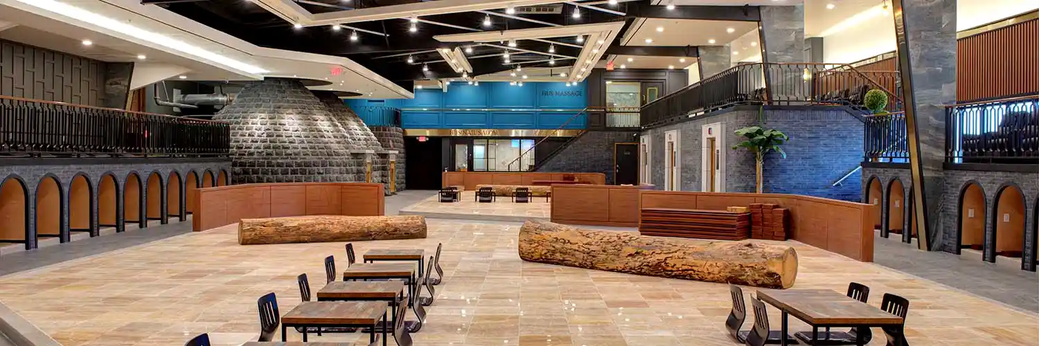 Interior Wide Photograph of a Fancy Spa in West Houston